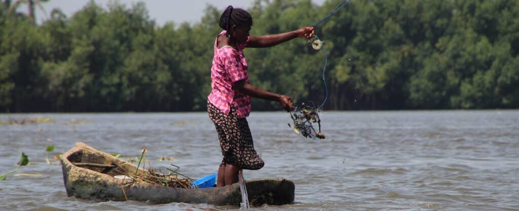 La pêche à l'écrevisse à Avlo La pêche à l'écrevisse à Avlo