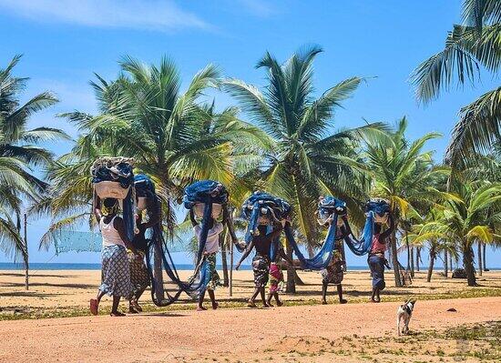 Les femmes transportant du filet Les femmes transportant du filet